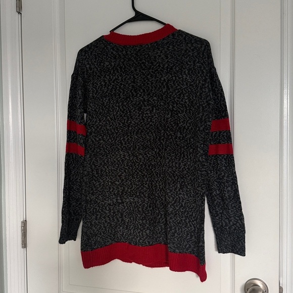 Christmas Ugly Sweater Festive Reindeer Rudy Sequin Cardigan S/M - Picture 3 of 8